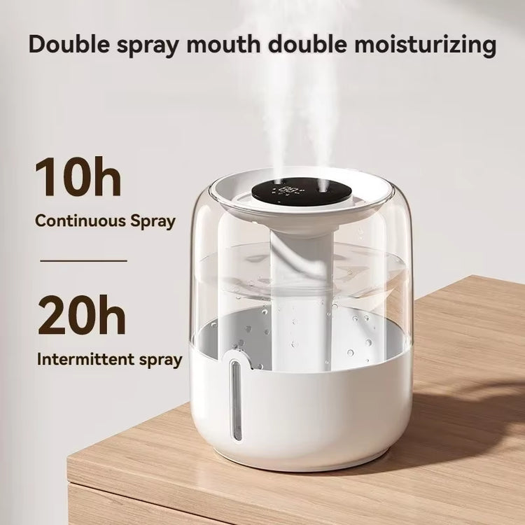 6.8L Large Capacity Air Humidifier, USB Aromatherapy Essential Oil Diffuser, Dual Nozzle, Home, Bedroom, Office