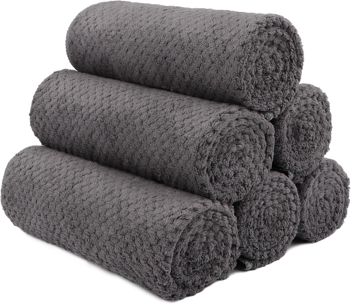 Premium Microfiber Gym Towels - 6 Pack