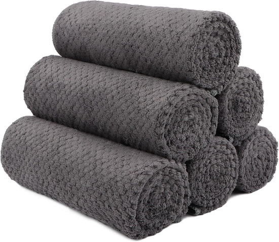 Premium Microfiber Gym Towels - 6 Pack 